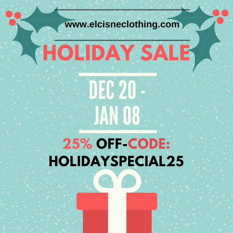 HOLIDAY SALE - 25% OFF DEC 20 - JAN 08